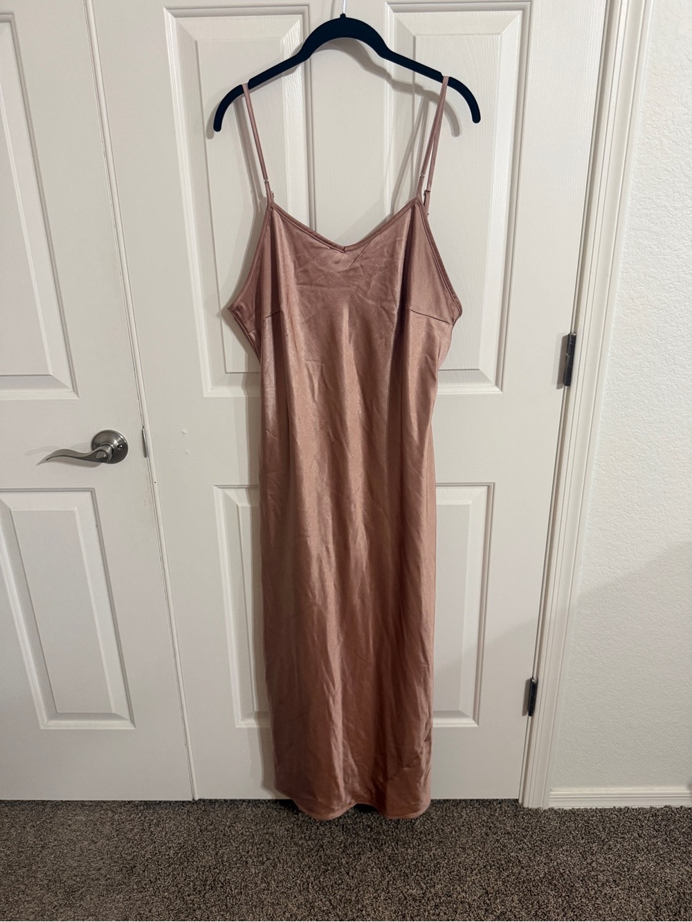 ARULA Slip Maxi Dress in Dusty Rose